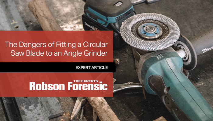 Circular saw angle grinder injury expert witness