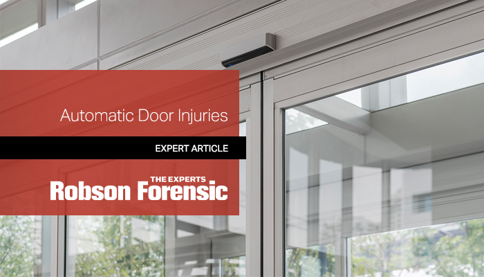 Automatic Door Injury Expert Witness Investigations