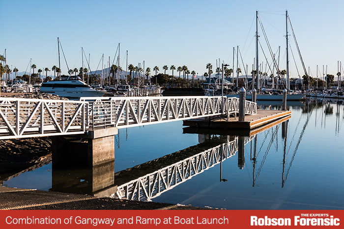 Gangway and Ramp at Marina Expert Witness
