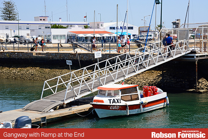 Gangway with Ramp Marina Premises Safety Expert